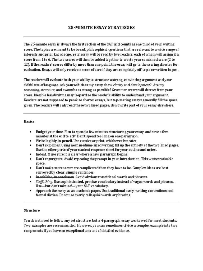 sat essay examples pdf