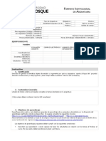 Formato Institucional de Asignaturas