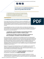 Capitulo v - Proyectos Para El Acondicionamiento y Procesamiento de La Producción Forestal