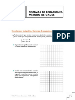 01.-Sistemas de Ecuaciones. Método de Gauss PDF