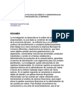 Análisis de La Política de Crédito y Administracion Financiera de La Empresa