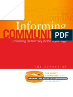 Informing Communities: Sustaining Democracy in the Digital Age