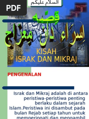 Pengertian Israj Mikraj Pdf