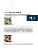 Curriculum Development