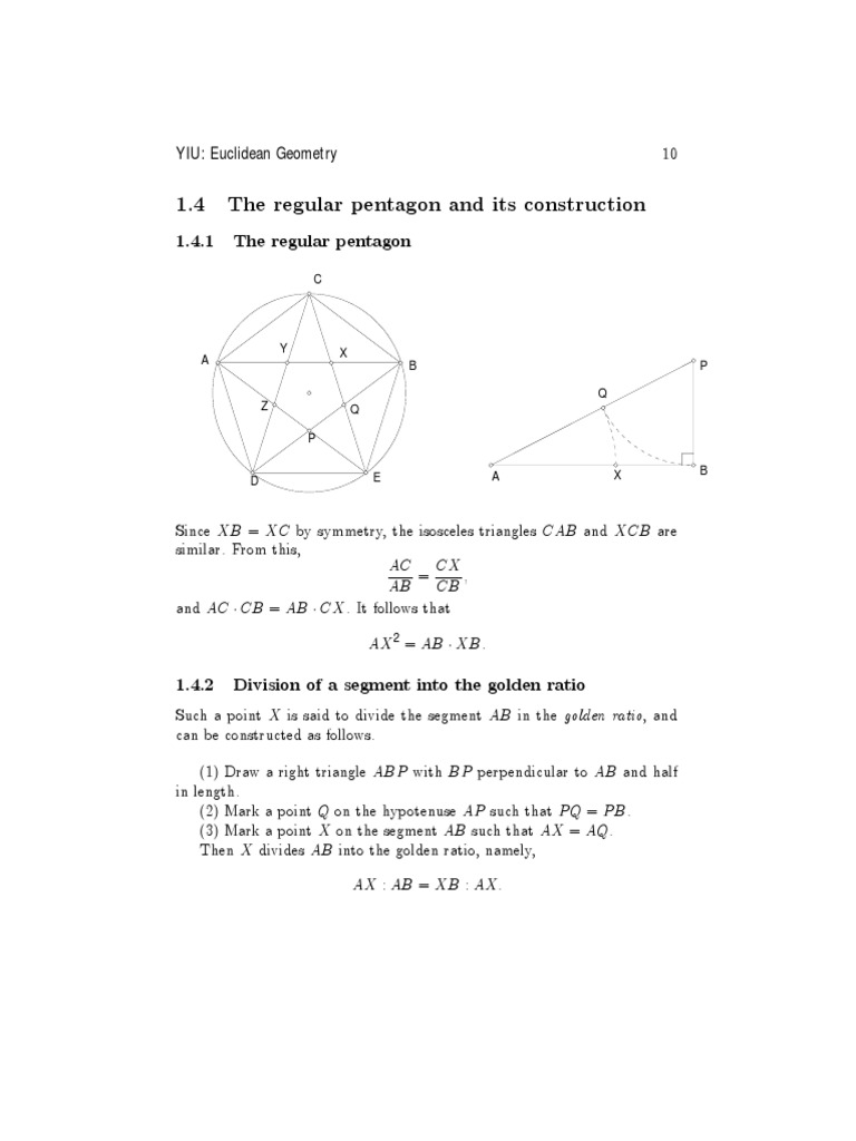 Euclidean Geometry Notes by George Yiu | PDF | Triangle | Circle
