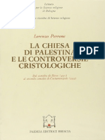 Perrone - La Chiesa Di Palestina e Le Controversie Cristologiche @