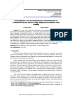 Deger Alper, Adem Anbar. Bank Specific and Macroeconomic Determinants of Commercial Bank Profitability