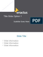 Enactus Gray Powerpoint Template