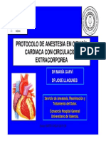 Protocol de anestesia en cirugía cardiaca