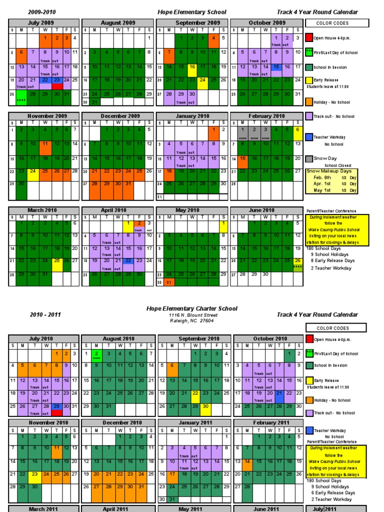 School Calendar 2009-2010 2010-2011 | PDF | Weather | Schools