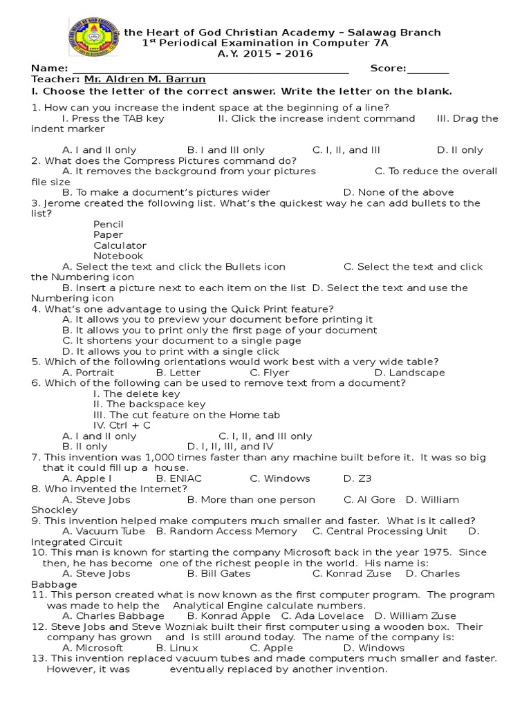 Computer 7 exam | Computer Data Storage | Floppy Disk