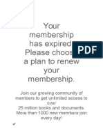 Your Membership Has Expired. Please Choose A Plan To Renew Your Membership