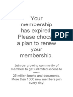 Your Membership Has Expired. Please Choose A Plan To Renew Your Membership