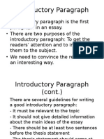How to Write an Effective Introductory Paragraph - Guidelines