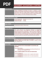 Cases in Management Accounting & Control