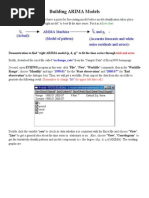 Building ARIMA Models: Trial and Error