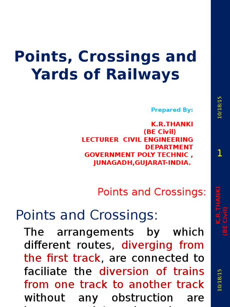 Railway Points and Crossings Overview | PDF | Rail Transport | Rail ...
