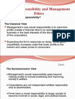 Social Responsibility and Management Ethics