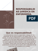 Responsabilidad Jurídica en Enfermería 