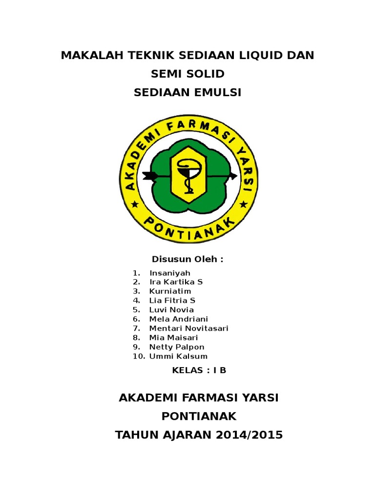 Contoh Jurnal Emulsi - Simak Gambar Berikut