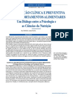 Intervenção clínica e preventiva nos comportamentos alimentares