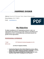 Muhammad Shoaib: My Objective