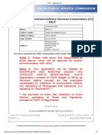 UPSC - Registration Slip