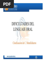 Dificultades Lenguaje Oral - Mendilaharsu