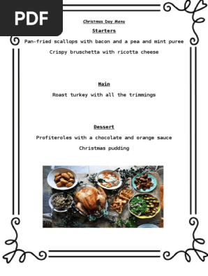 Christmas Menu