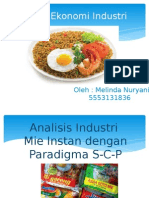 Analisis Industri Mie Instan Dengan Paradigma S-C-P H