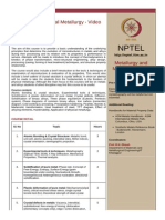 NPTEL Metallurgy Course on Phase Diagrams