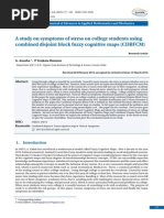 A study on symptoms of stress on college students using combined disjoint block fuzzy cognitive maps (CDBFCM)