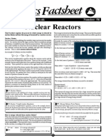 Nuclear Fission Factsheet Explains Energy Release