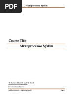 Course Title Microprocessor System