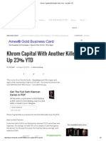 Khrom Capital With Another Killer Year - Up 23% YTD PDF