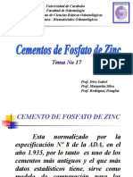 Cementos de Fosfato de Zinc