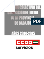 Convenio Comercio Metal 2014 2015