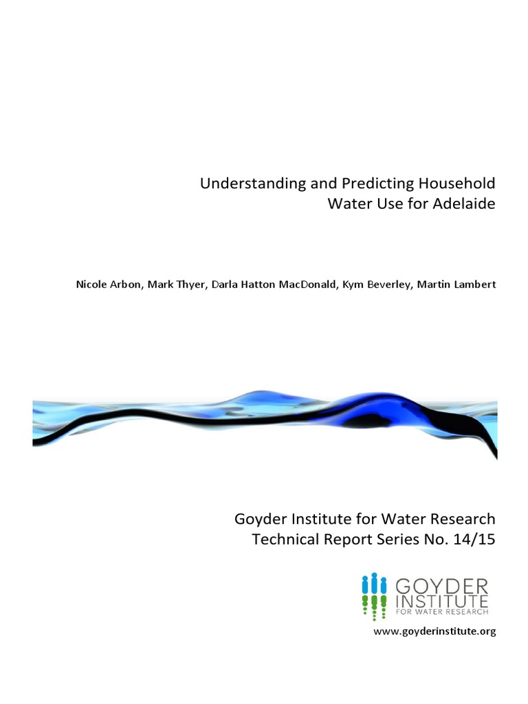 OWRM Household Water Use Final | PDF | Home & Garden | Science ...