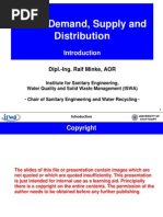 Water Demand and supply intro