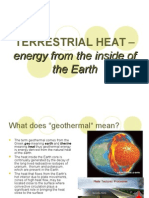Terrestrial Heat - : Energy From The Inside of The Earth