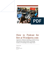Instructor Guide: How To Podcast at Wordpress