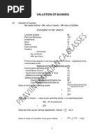 Valuation of Business Solution