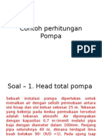 Contoh Perhitungan Pompa