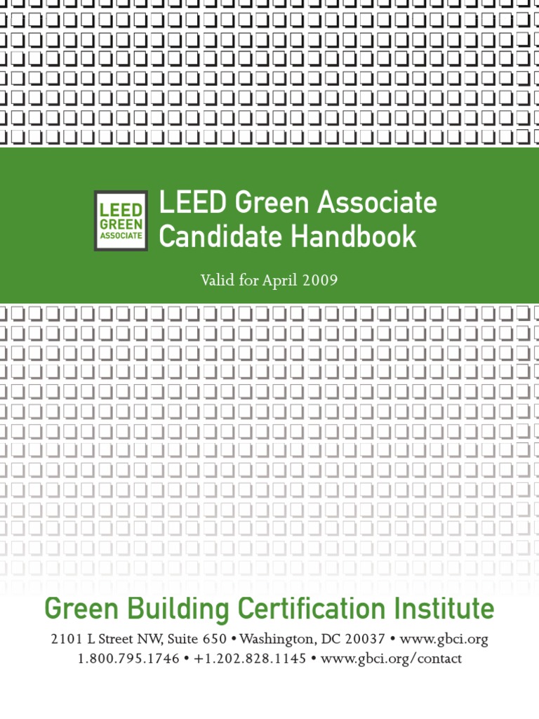 LEED Green Associate - Handbook | PDF | Leadership In Energy And ...