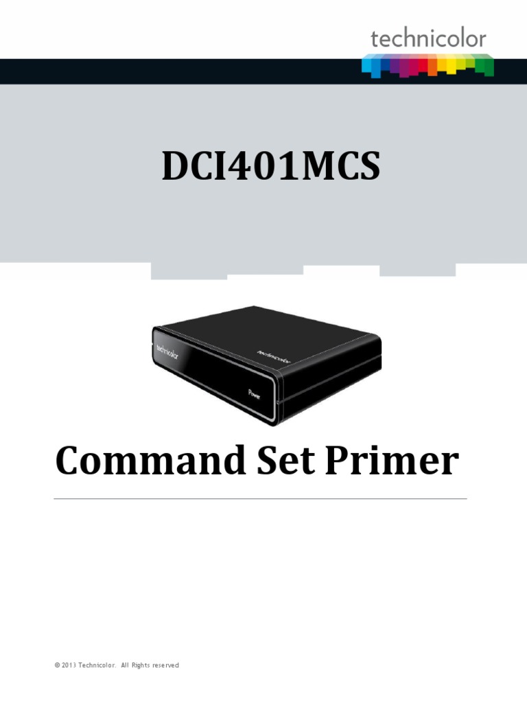 Dci401mcs Command Set Primer | PDF | Server (Computing) | Filename