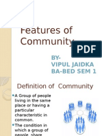 Features of Community by Vipul Jaidka