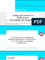 Código de Postura e Edificações Da Cidade de Araguaína