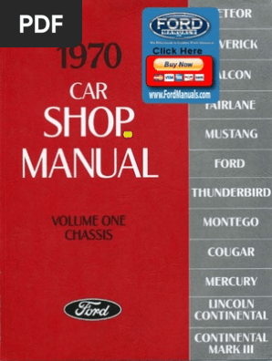 Ford Shop Manual 1970 | PDF | Business | Computers
