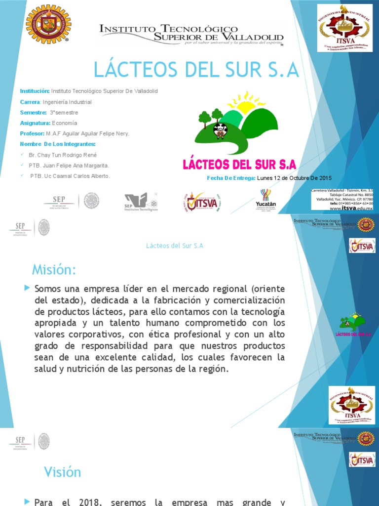 Lácteos Del Sur S.A | PDF | Leche | Yogur
