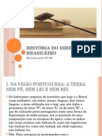 História Do Direito Brasileiro AvIII